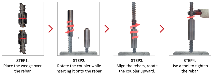 nonslip coupler installation detail